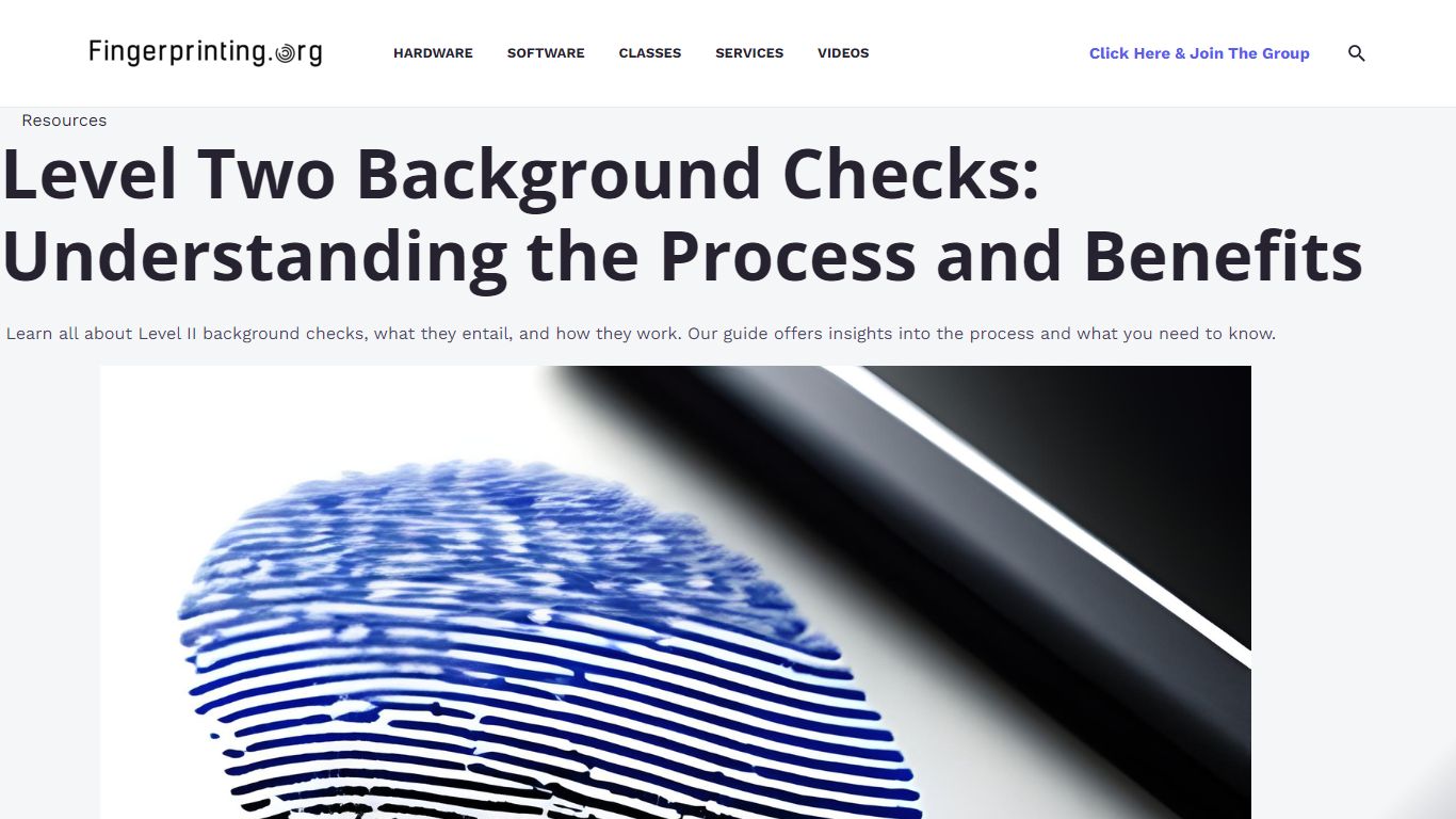 Level Two Background Checks: What They Are | Our Guide